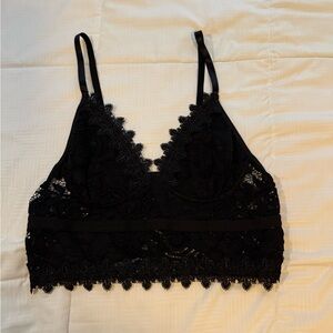 SHEIN Elegant Black Lace Bralette